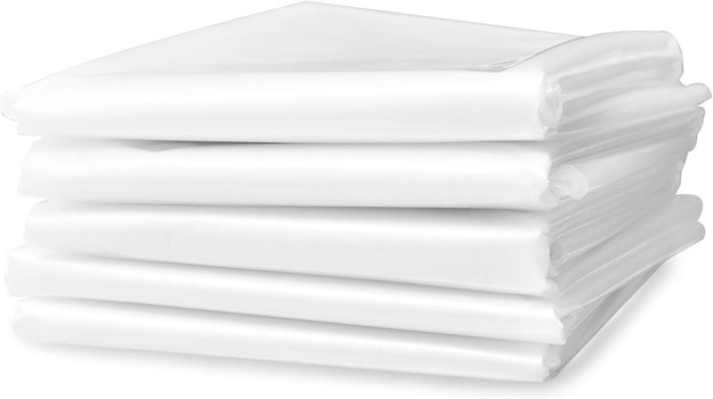 Lainrrew 5 Sheets Drop Cloths, Plastic Painting Tarp - Waterproof Paint Drop Cloth, Anti-dust Furniture Cover - Couch Cover for Painting Floor (2 x 3m/ 6.56 x 9.8 Feet) - Image 1