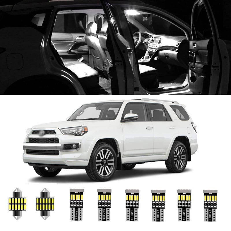 مجموعة إضاءة LED داخلية 16 قطعة لسيارة تويوتا 4Runner