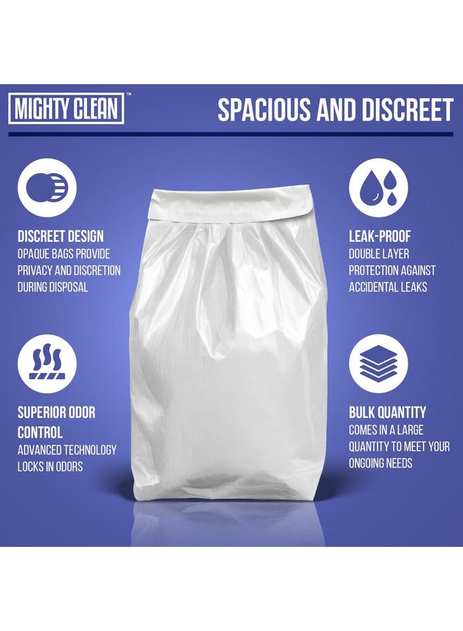 Mighty Clean Extra Large Adult Diaper Disposable Bags - 30 Bags | Leak-Proof, Odor Sealing, Tear Resistant | Discreet for Diapers, Incontinence Pads, Sanitary Product Disposal | Durable and Unscented - Image 3