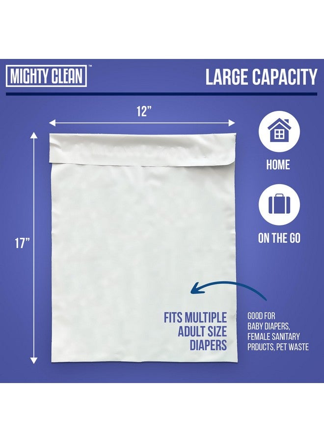 Mighty Clean Extra Large Adult Diaper Disposable Bags - 30 Bags | Leak-Proof, Odor Sealing, Tear Resistant | Discreet for Diapers, Incontinence Pads, Sanitary Product Disposal | Durable and Unscented - Image 1