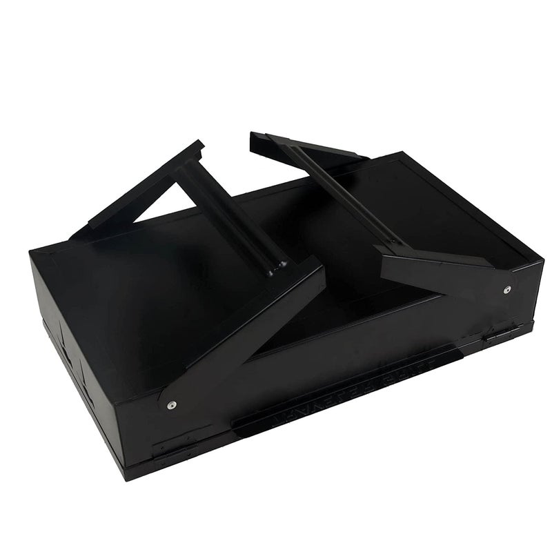 إسكدنيا Barbeque Grill Set | Foldable Portable BBQ for Home  Outdoor Use | Includes 8 Skewers, 1 Grill  Glove | Barbecue for Camping, Picnics, Parties  Backyard Grilling (Black) - Image 5