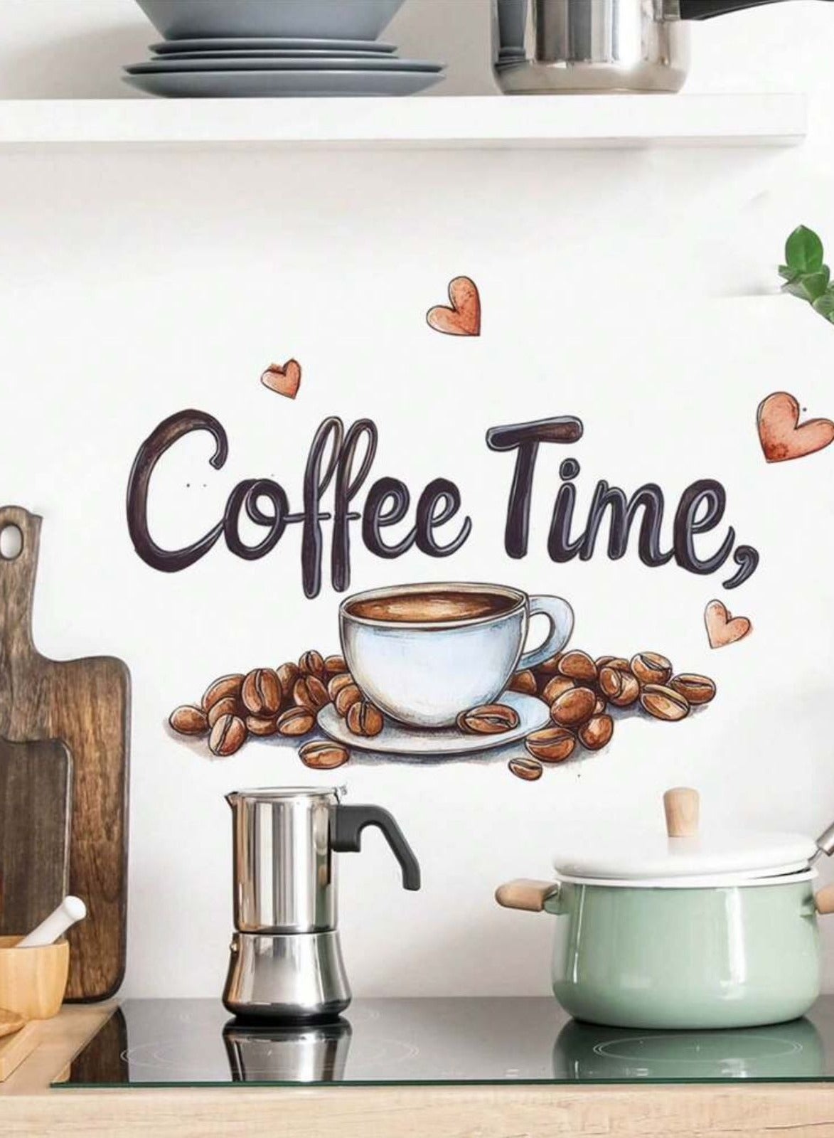 ملصق جداري بتصميم قهوة