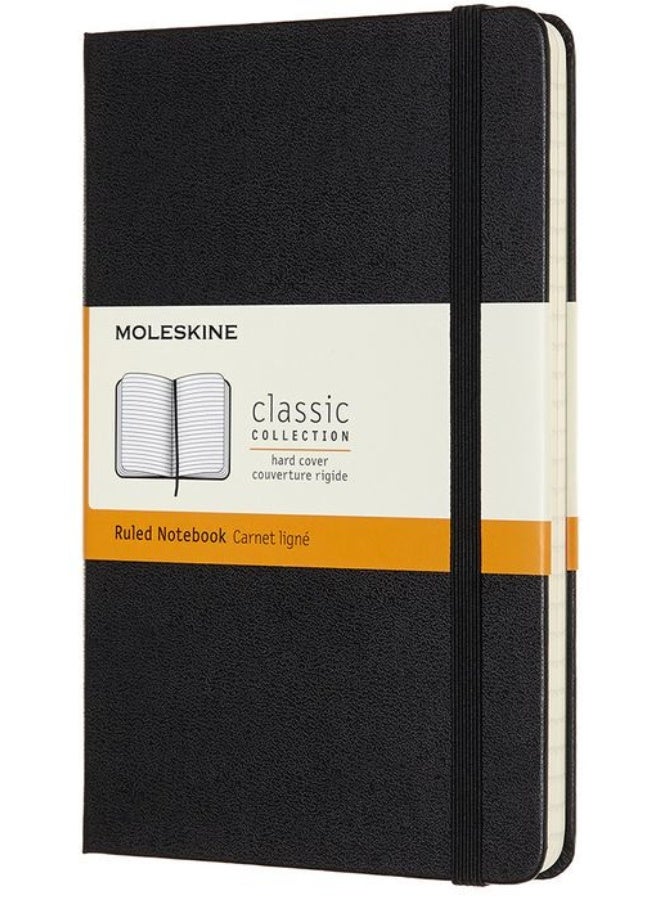MOLESKINE Medium Notebook Ruled Pages Black Hard Cover 192 Pages - Image 1