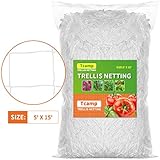 Tcamp Tcamp Heavy-Duty Polyester Plant Trellis Netting 5 x 15ft (1 Pack)  - Image 1