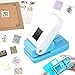 CYFUN DESIGN Stamp Punch Stamp Puncher 1X08inch Rectangular Postage Stamps Punches Stamps Shaped Paper Punch Lever Paper Punches for CraftingCraft Cutter Hole Puncher for Scrapbooking Journaling Card Making - Image 2