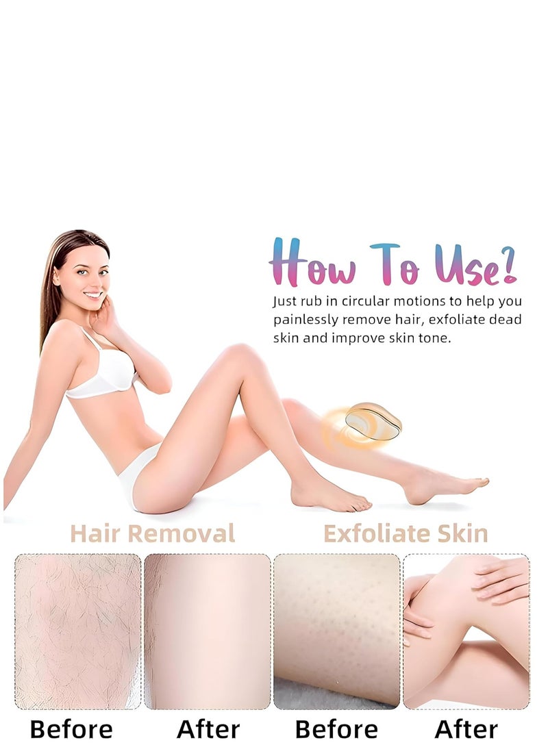 ممحاة الشعر من حجر الكريستال للنساء - جهاز إزالة الشعر الكريستالي بدون ألم متعدد الألوان - Image 4