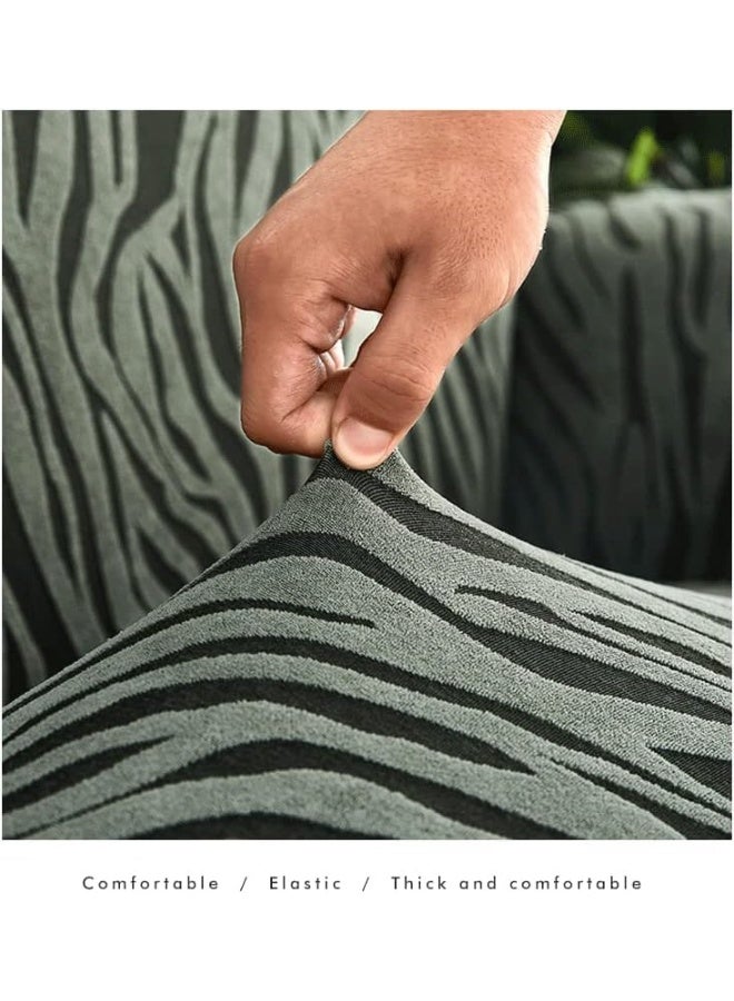 TRASSLE Sofa cover,Stretchable Cover Dustproof Sofa Towel Couch Slipcover,Thickened Skirt Sofa Cover Single Double Triple Seat Elastic Full Cover for Furniture Protection  - Image 2