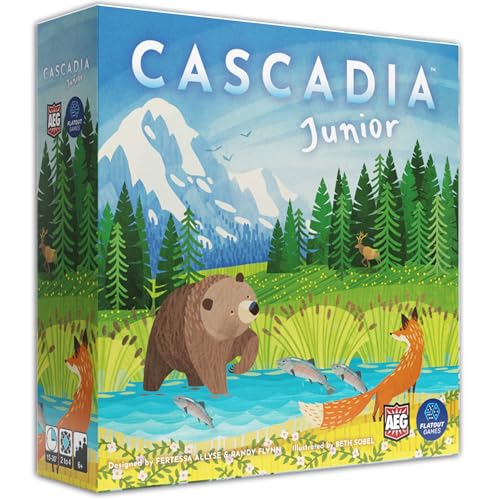 AEG Flatout Games Cascadia Junior Based on The AwardWinning Board Game Cascadia 24 Players Ages 6 Easy to Learn Quick to Play - Image 1
