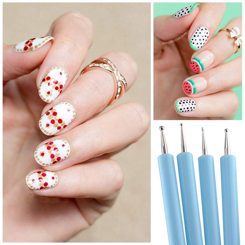 53 Arts 53ARTS Dotting Tools, Pen Dual Head UV Gel Carving Pen, Nail Silicone Brushes Set,Pottery Clay Sculpting Tools Modeling Painting Drawing Tool DIY Art Craft - Image 3