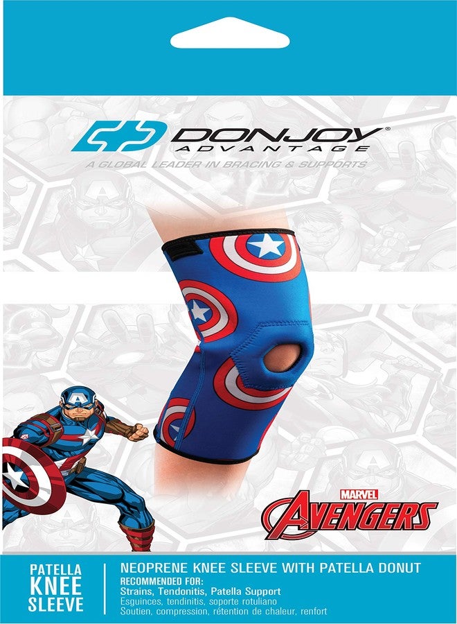 DonJoy Advantage Kids Patella Knee Sleeve Featuring Marvel - Captain America X-Small - Image 5