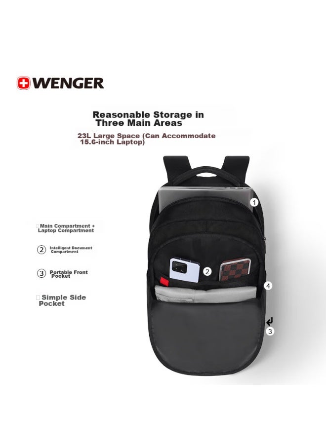 Wenger Swiss Army Knife Backpack, 15.6-inch Laptop Bag, Business Water-resistant Backpack For Men And Women - Image 2