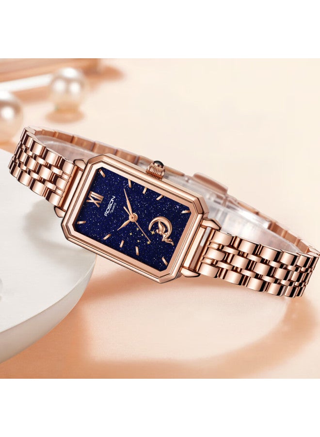 ROSDN Laoston Women's Watch Lightweight Luxury Small Square Waterproof Vintage Ladies Watch Valentine's Day Gift For Girlfriend - Image 3