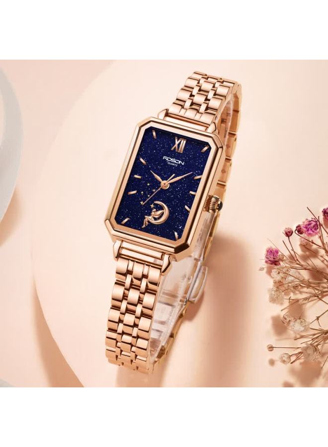 ROSDN Laoston Women's Watch Lightweight Luxury Small Square Waterproof Vintage Ladies Watch Valentine's Day Gift For Girlfriend - Image 1