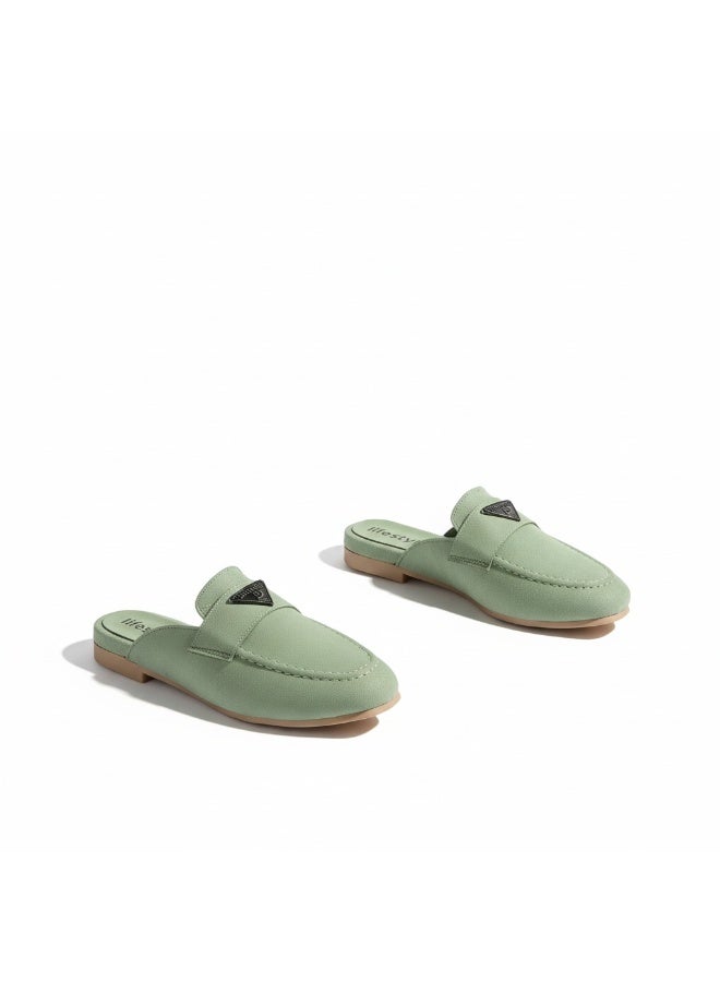 LIFESTYLISH Mule Suede Flat Stylish SB-24 - MintGreen - Image 3