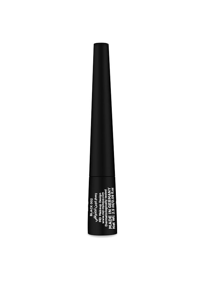 MD MAKE UP DESIGN MD DEEP MATTE Super Waterproof HD Eyeliner, Matte Black, 2.5 ml / 0.08 fl.oz  - Image 3