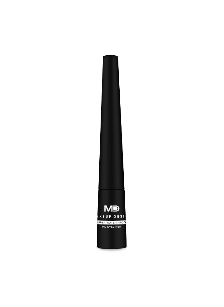 MD MAKE UP DESIGN MD DEEP MATTE Super Waterproof HD Eyeliner, Matte Black, 2.5 ml / 0.08 fl.oz  - Image 2