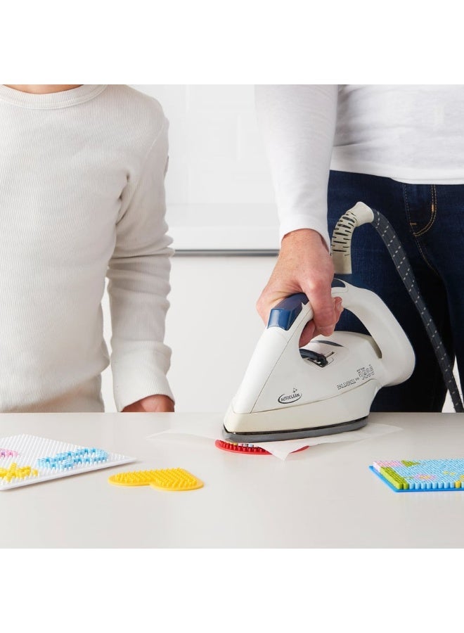 أيكيا طقم أشكال خرز من إيكيا – 4 قوالب بألوان وأشكال مختلفة لتصميم الأعمال الفنية الإبداعية، مناسب للأطفال من عمر 4 سنوات فأكثر، لتنمية المهارات اليدوية والتنسيق البصري، مصنوع من بلاستيك متين وسهل التنظيف - Image 5