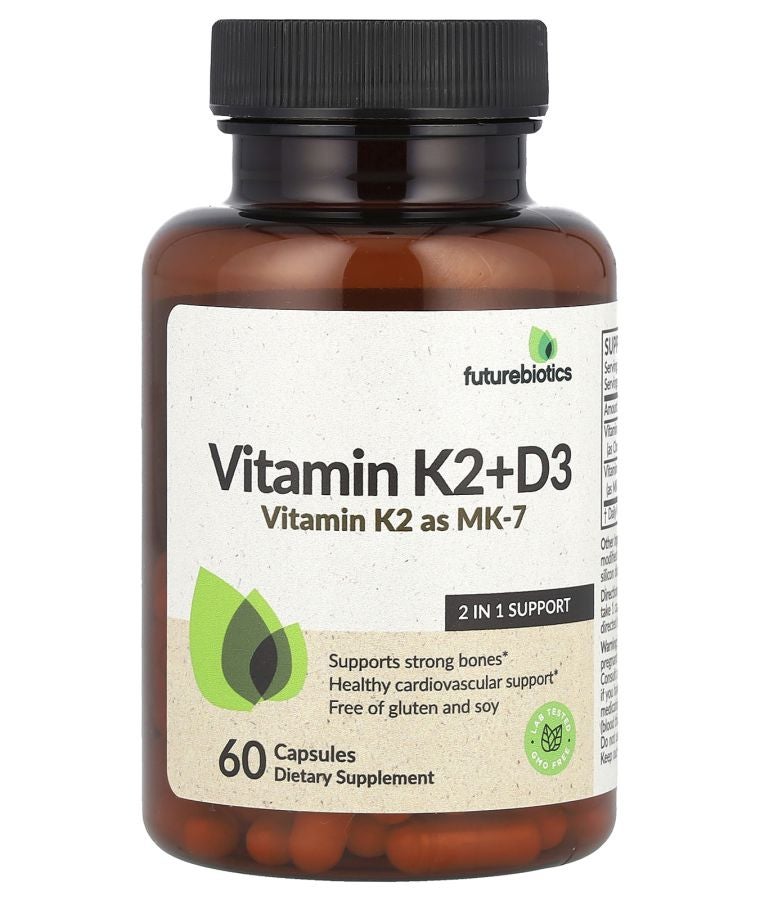 Futurebiotics Vitamin K2 + D3 60 Capsules