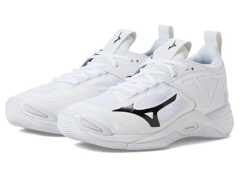 Mizuno Womens Wave Momentum 2 Womens Indoor Volleyball Shoe WhiteBlack US Womens 12 - Image 2