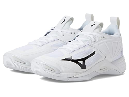 Mizuno Womens Wave Momentum 2 Womens Indoor Volleyball Shoe WhiteBlack US Womens 12 - Image 1