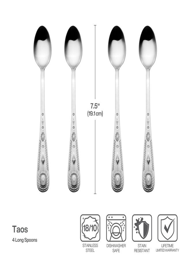 Wallace Taos 18.10 Long Spoons, Set of 4 - Image 3