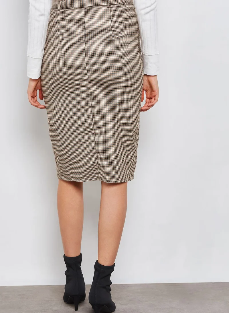 FOREVER 21 Houndstooth Plaid Skirt