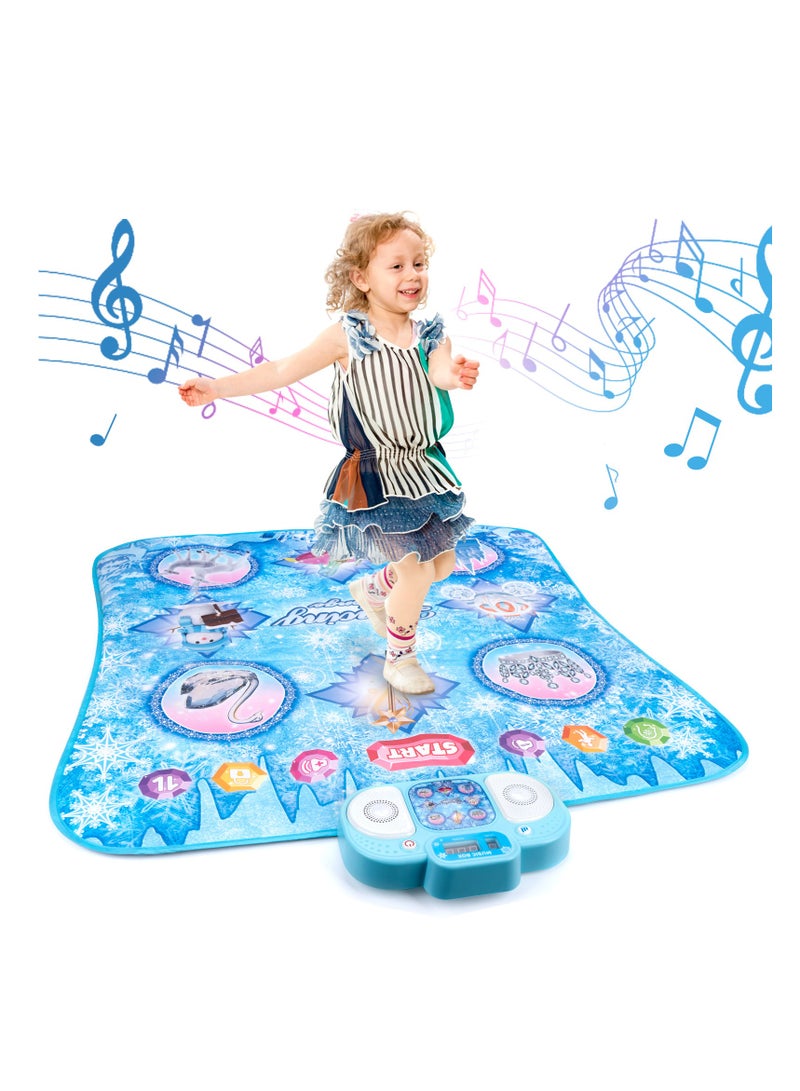 Single-Person Dance Mat Early Learning Music Mat for Children 87×91cm Memory Mode Challenge Exercise Pad Non-Slip Thickened Foot-Activated Music Game Mat Indoor Fitness Parent-Child Interactive Toy - Image 1