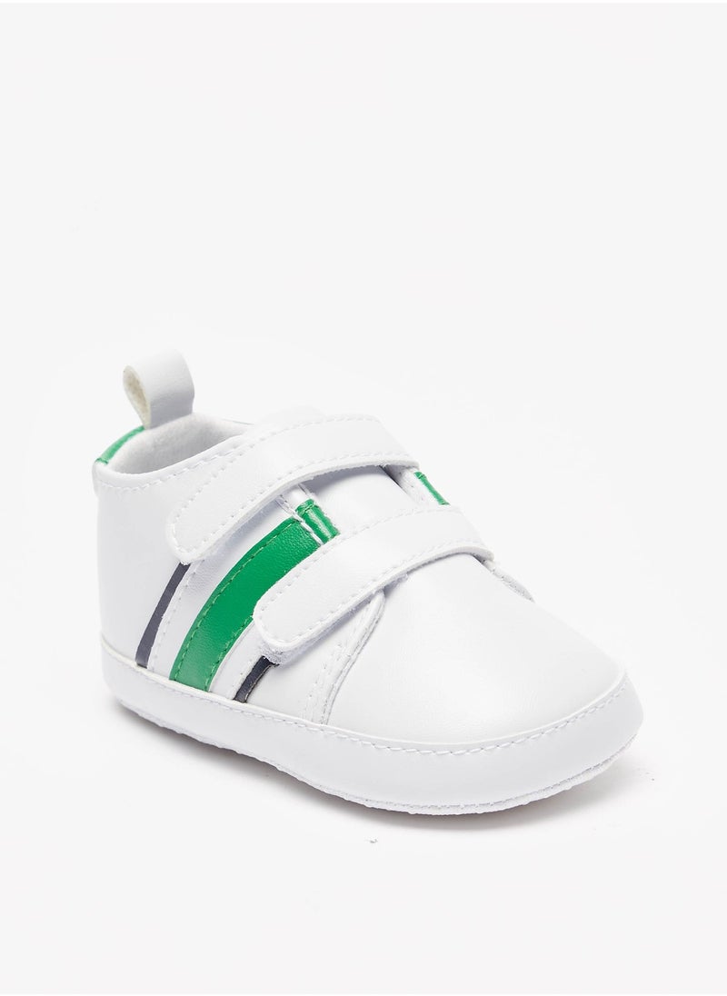 LBL by Shoexpress - Boys Striped Booties with Hook and Loop Closure - Image 1