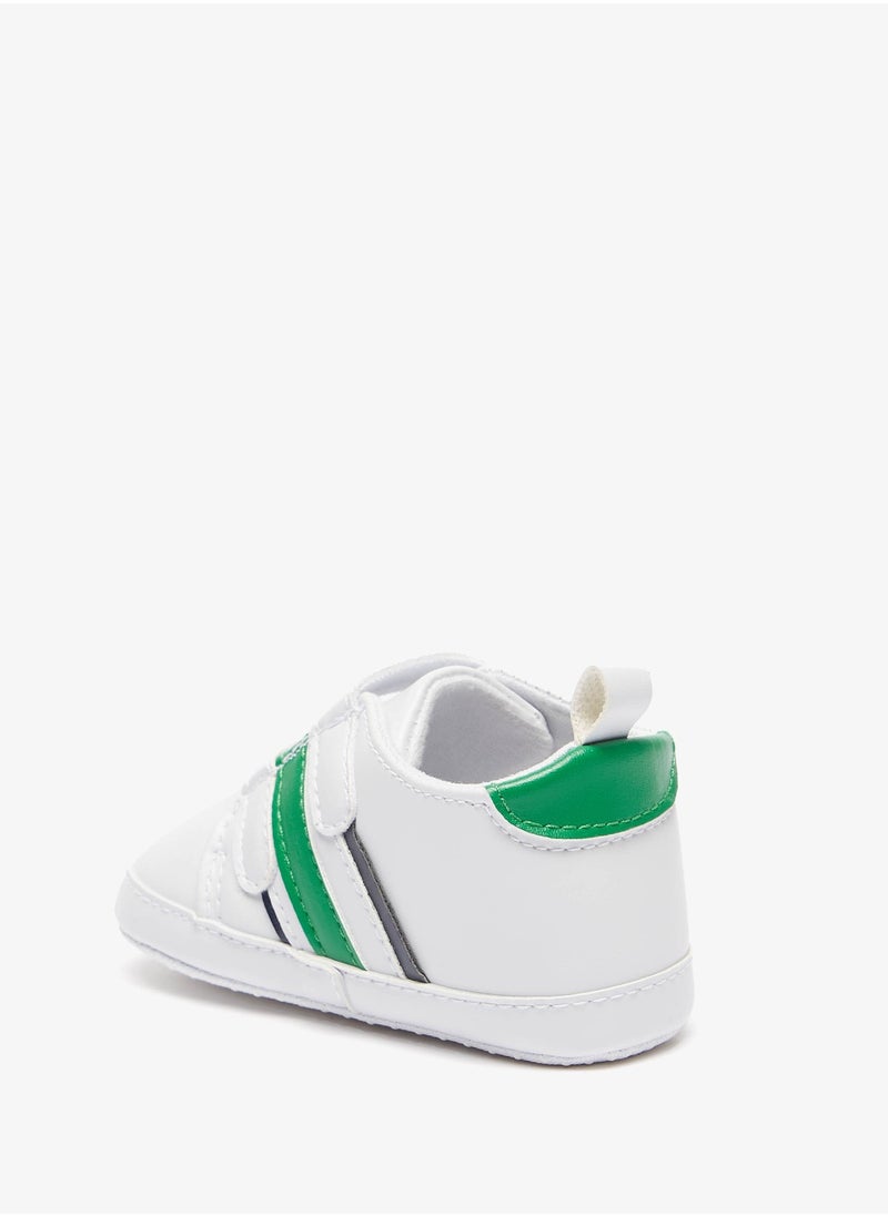 LBL by Shoexpress - Boys Striped Booties with Hook and Loop Closure - Image 1