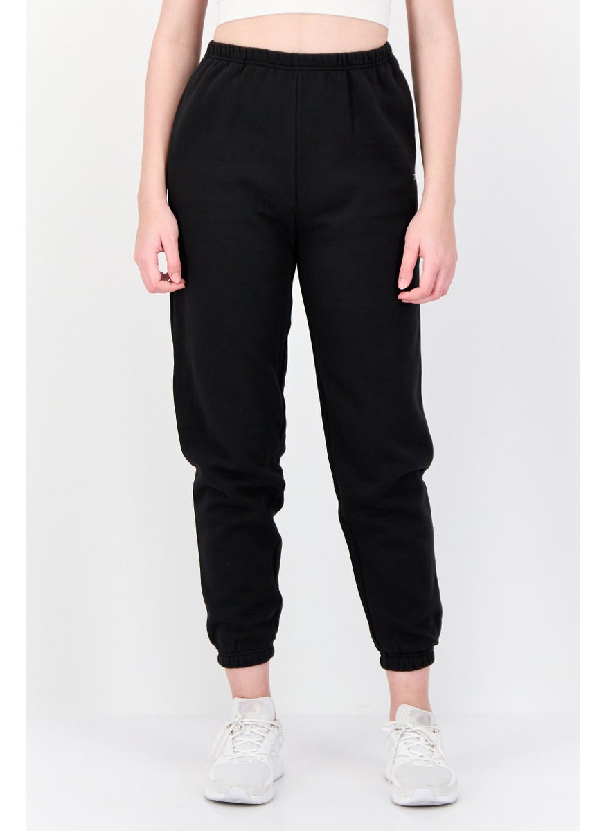 Reebok Women Sportswear Fit Drawstring Outdoor Sweatpants, Black  - Image 1