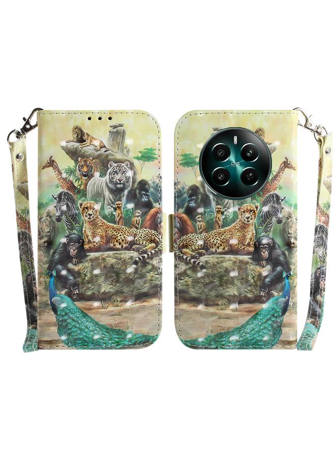 S-TOP Case For Realme 12+ 3D Colored Horizontal Flip Leather Phone Case - Image 1