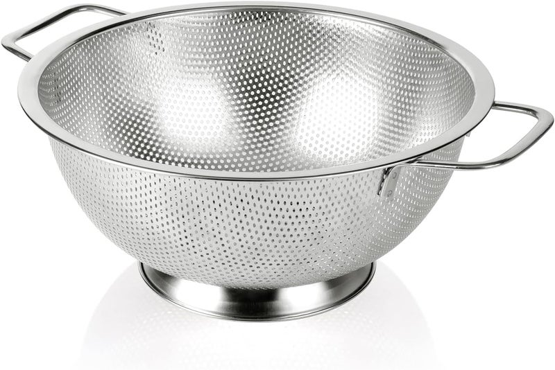Gulex Colander Stainless Steel 3-Quart, Strainer for Kitchen Food, Dishwasher Safe - Image 1