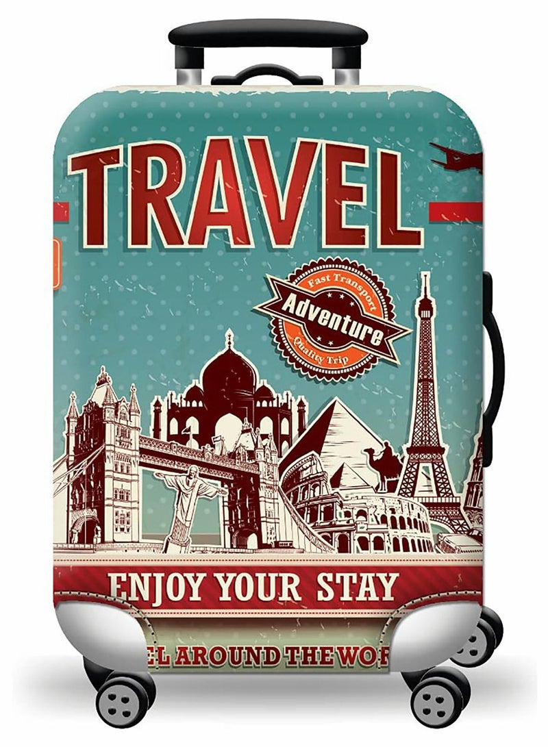 Y&D Travel Luggage Cover Protector Fits 25-28 Inch, Washable Dustproof Anti-Scratch Suitcase Anti-scratch Spandex Baggage Covers - Image 1