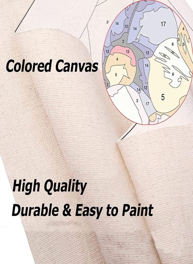 YALKIN Paint by Number Kits for Adults on Canvas, Large Oil Acrylic Painting Kit 15.8x35.5in World Map Easy DIY Paintwork for Beginners, without Frames - Image 4