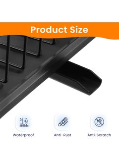 SUPVOX Supvox® Dish Drying Rack - Metal Large Capacity Dish Drainer Basket with Cutlery Holder & Drainage Spout, Kitchen Multifunction Dish Drying Rack Cup Drying Rack for Dishes, Knives, Spoons, and Forks  - Image 3