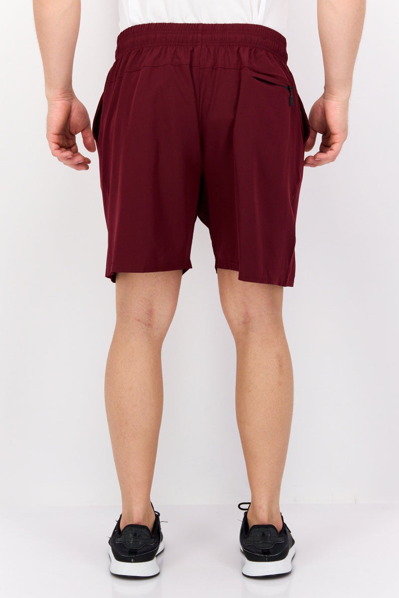 BOLA Best Of Luck Always Men 7,5 Inseam Sportswear Fit Training Shorts, Wine  - Image 3