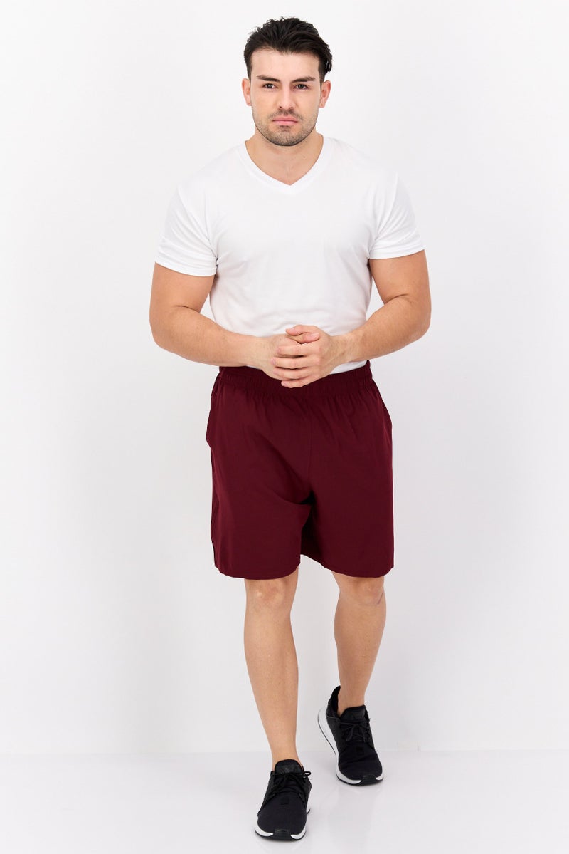 BOLA Best Of Luck Always Men 7,5 Inseam Sportswear Fit Training Shorts, Wine  - Image 4