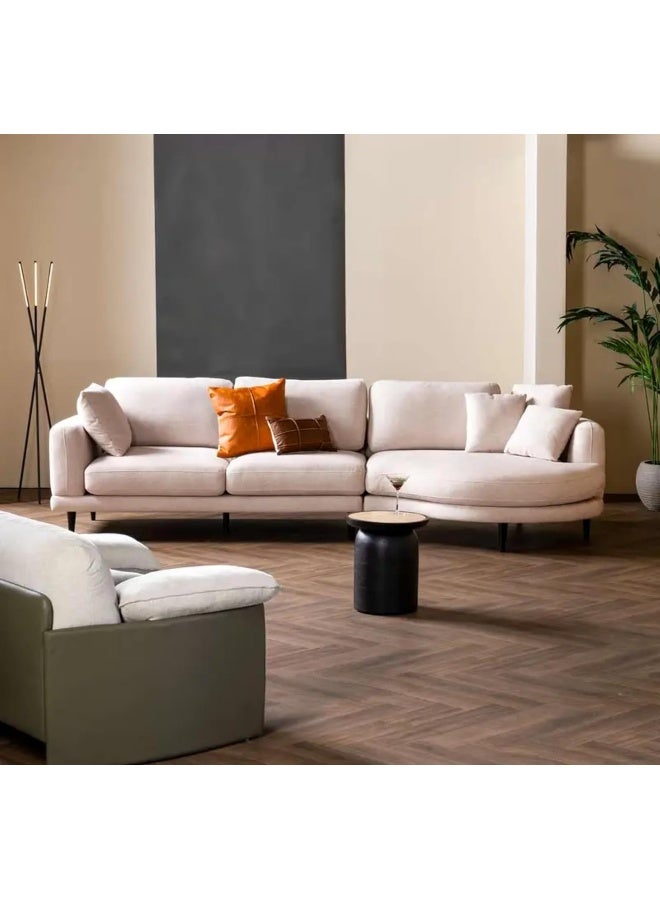Comfynest Comfynest Right Chaise Sofa, Ivory - Modern, Comfortable, and Spacious Sofa for Living Room  - Image 2