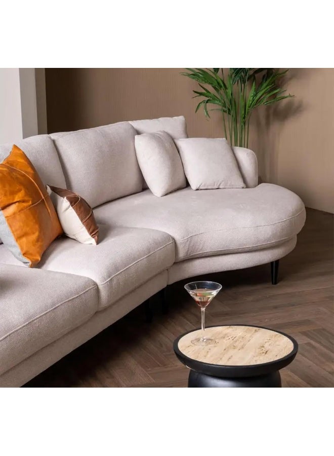 Comfynest Comfynest Right Chaise Sofa, Ivory - Modern, Comfortable, and Spacious Sofa for Living Room  - Image 3