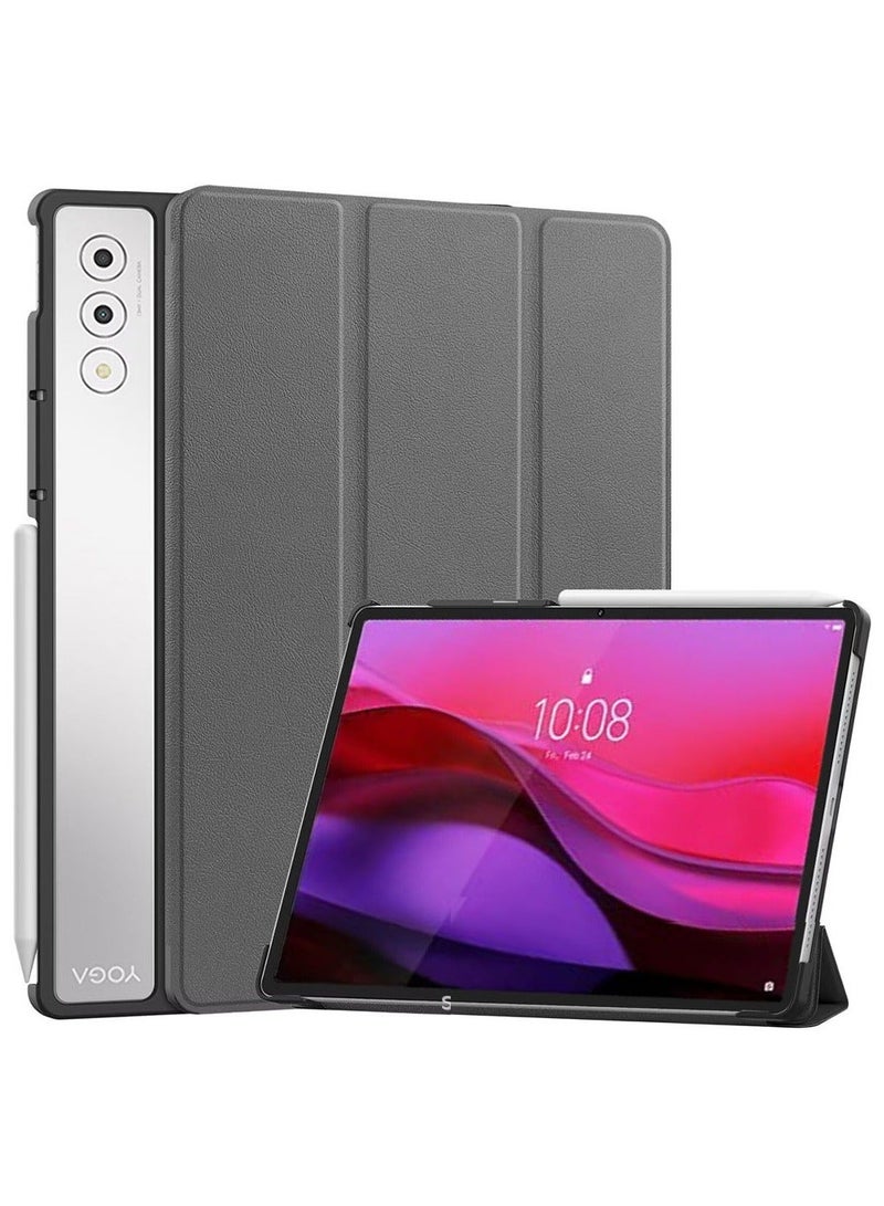 Case for Lenovo Yoga Tab Plus 12.7 inch, Lightweight Hard Shell Folio Slim Smart Protective Cover with Multi-Angle Stand