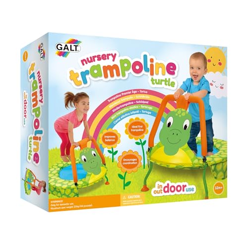 Galt Toys Nursery Trampoline Turtle Trampolines for Kids Ages 1 Year Plus - Image 1