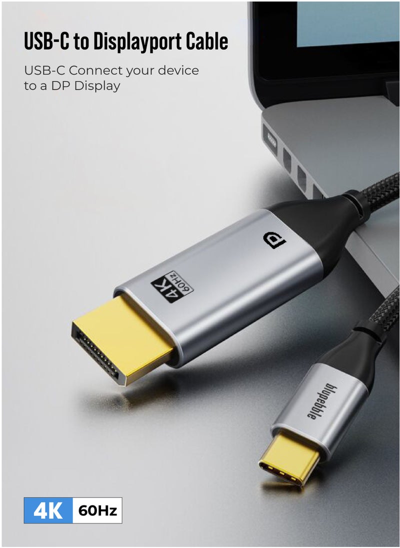 USB-C to Display 4K Cable, USB 3.1 Type C Thunderbolt 3 to HDMI 4K Ultra HD 60Hz, (4096×2160) Adapter, 4K High Dynamic Range (HDR), 3D visual effect