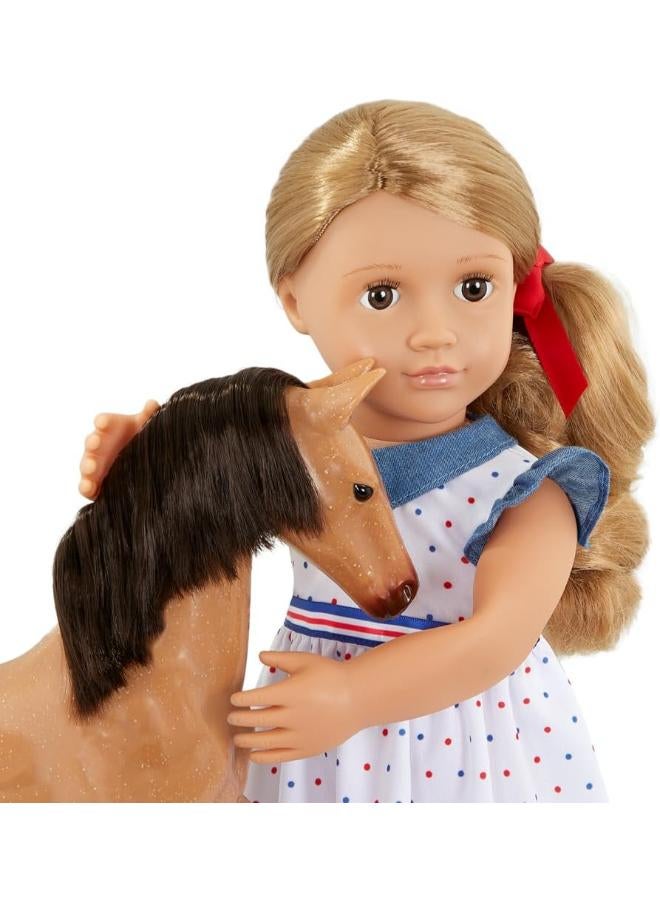 Our Generation Shelley & Buckskin Appaloosa 18-inch Equestrian Doll & Foal For Girls 3 years and above - Image 4