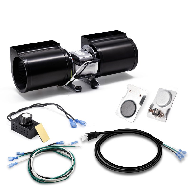 Hiorucet GFK160A Fireplace Blower Fan Kit GFK160 GFK160 for QuadraFire Heat N Glo Hearth and Home Heatilator Fasco Superior GTI Jakel Royal Regency Fireplaces DV3732 7100 6000CLX SL750TR 