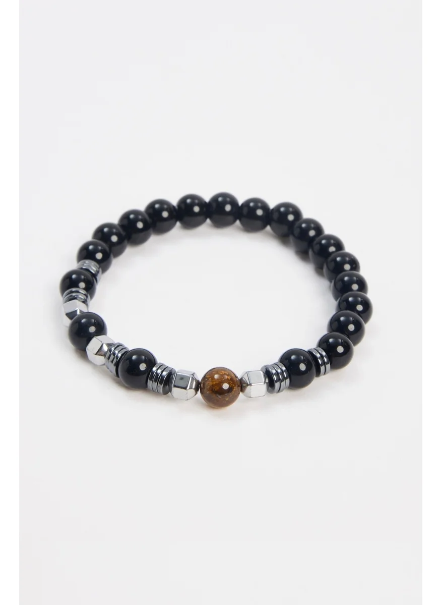 Tudors Natural Stone Black Bracelet