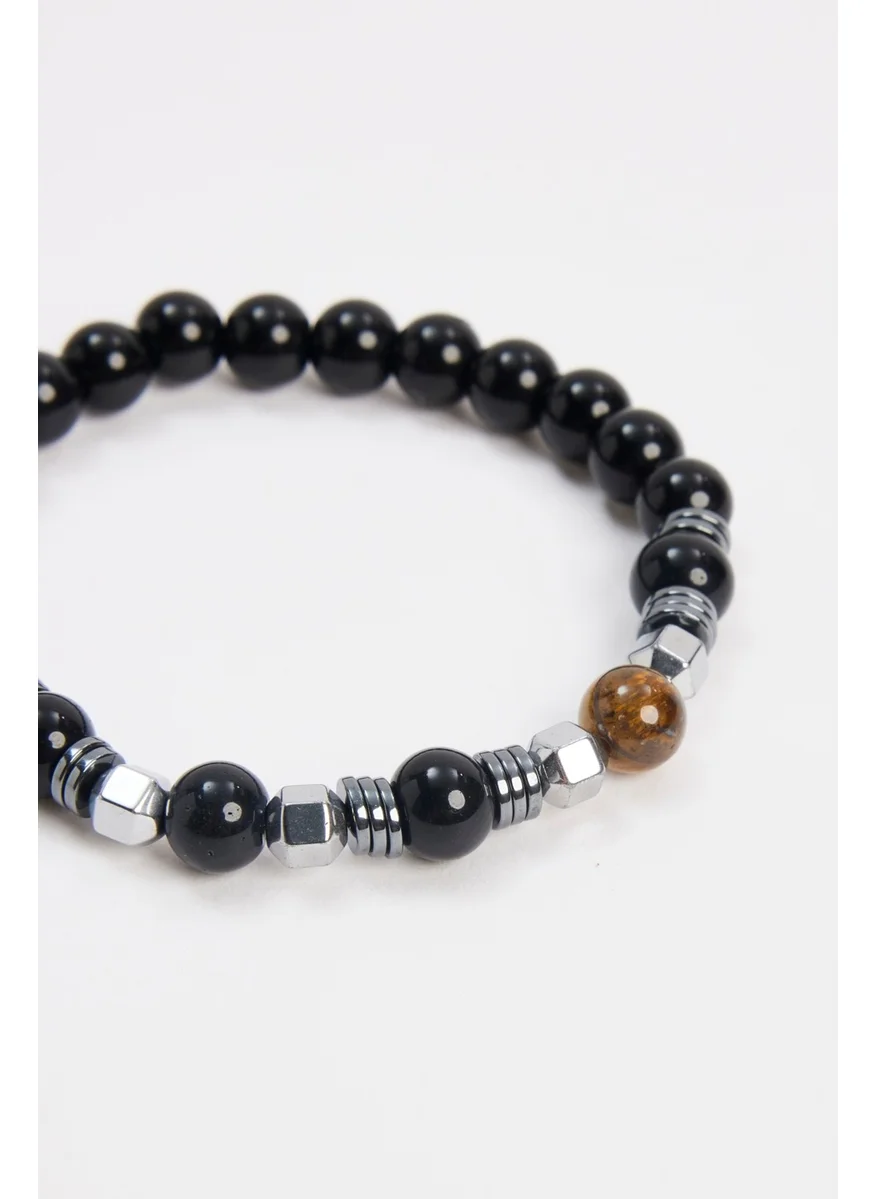 Tudors Natural Stone Black Bracelet