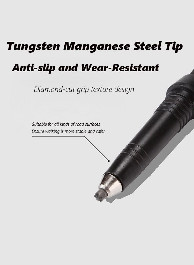 Arabest Aluminum Trekking Poles, Ultra Light Collapsible Walking Sticks, Outdoor Hiking Poles for Seniors, 5 Fold Design, Quick Lock, Curved Handle, with Storage Bag  - Image 4