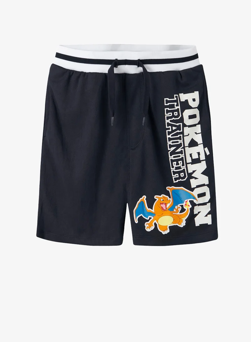 NAME IT Kids Graphic Drawstring Shorts