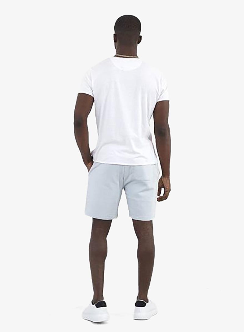 BRAVE SOUL MENS SHORTS WITH DRAWCORD AND METAL EYELET & AGLET. SIDE ENTRY POCKETS - BACK RHS AS WORN POCKET-ELASTICATED WAIST BAND. - Image 2