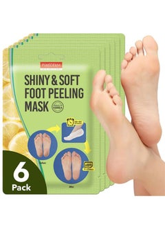 Purederm Multi Pair Foot Peeling Mask Set By Purederm Exfoliating Foot Peel Spa Mask For Baby Soft Skin Wsunflower Seed Oil & Lemon Extract(3Pair6Pair And 12Pair) (Pack Of 6)  - Image 2